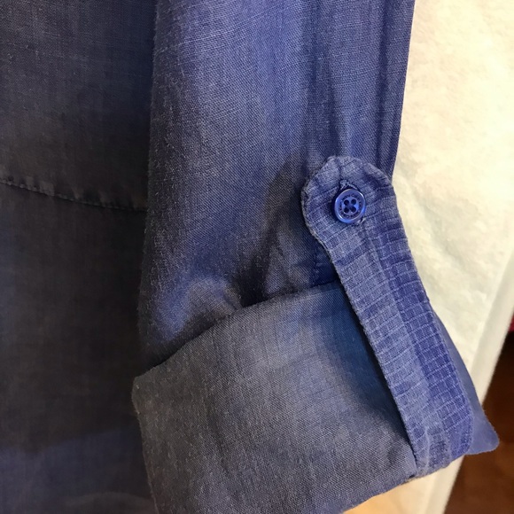 Calvin Klein Long Sleeve/RollUp Linen/Ramie - Picture 6 of 8